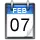 Calender icon for 07/02/2013